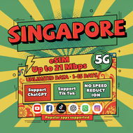 【Use within 5 days】Singapore eSIM Unlimited data Support Tiktok Chatgpt Instant 24h email Travel hig