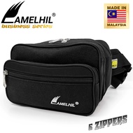 Amelhil Large Waist Bag Waterproof Pouch Bag Beg Pinggang Beg Lelaki Business Bag