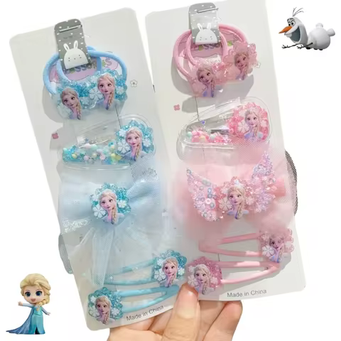 New Frozen Elsa Princess Cute Hair Hairpin Headpiece Children's Hair Clip Side Broken Hair Clip Girl