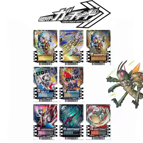 DX Belt Sync PVC Cards for Gotcha Driver Custom Legend Rex Chemy Riders Glow-in-Dark Battle Set Anim