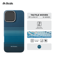 [iPhone 16 Pro/ 16 Pro Max] Ốp lưng siêu mỏng Pitaka tích hợp sạc từ NFC chính hãng chống sốc bảo vệ