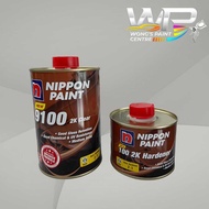 NIPPON PAINT 9100 2K CLEAR 1L ( BASE ) & NIPPON PAINT 100 2K 0.5L ( HARDENER )