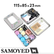 Multipurpose Small Storage Box / Tin / Tin Plate Case / Storage Box 11.5 x 8.5 x 2.3 / 11.5 x 8.5 x 