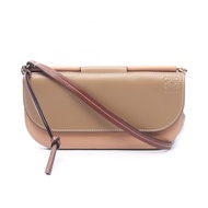 【二手】 LOEWE單肩包 Gate Pochetteブラウン皮革 Gate Pochette 女款二手 B