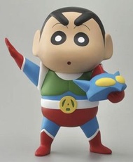 超正！“蠟筆小新-動感超人裝束PVC 大膠Figure (ver.B -手捧面具版）