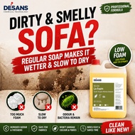 DESANS Low Foam Carpet Shampoo | Sofa Mattress Upholstery Cleaner | Vacuum Extractor Spot Cleaner