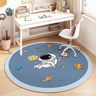 round Floor Mat Children's Room Reading Area Mat Study Table Computer Chair Cushion Bedroom Carpet Rocking Chair Mat
