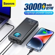 Baseus 65W Power Bank 30000mAh USB C PD Fast Charge 20000 Powerbank Portable External Battery Charger For MacBook Laptop Tablet