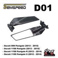 SEMSPEED Winglet Mirror Ducati V2 V4 Panigale 899 1199 Suzuki GSXR 600 750 1000 Hayabusa KTM RC390 R