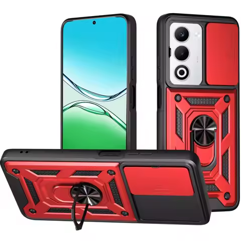 A5 A5X Armor Case For OPPO A5 5G 2025 Case A5X 4G 5G Shockproof Slide Lens Protector Phone Cover For