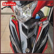 ∫ LC135 V3-V7 Front Horn Cover Set Panel Cap Coverset LC V2 V3 V4 V5 V6 V7 Black Carbon Yamaha Ac