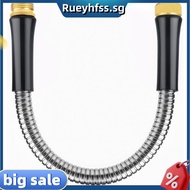 1FT X5/8" Short Garden Hose with Male to Female Connector Water Hose Metal Washing Machine Hose for 