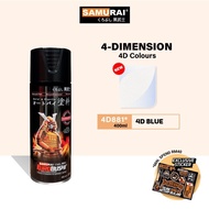 Samurai 4D881 Blue 4-Dimension Lembayung Colour - Aerosol Coating Spray Paint for Automotive Car Mot