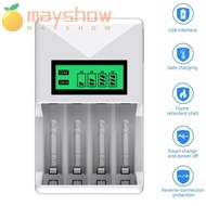 MAYSHOW AA/AAA Battery Charger Rechargeable Batteries Adapter Smart Charging Tool