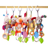 wholesale Good Quality Newborn Baby Rattles Plush Stroller Cartoon Animal Toys Baby Mobiles Hanging