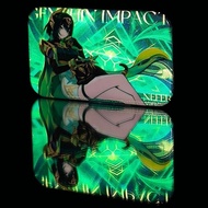 Game  Nefer Rectangle Anime Reflective Brooch Pin Cosplay Badge Accessories For Clothes Backpack Dec