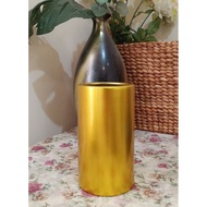 Cylinder Gold Flower Vase