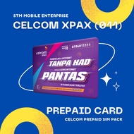 (011) CELCOM XPAX Sim Card Prepaid NO CONTRACT NOMBOR VVIP TANPA HAD UNLIMITED PACKAGE