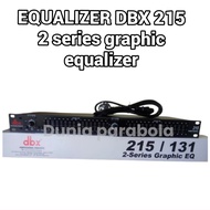 EQUALIZER DBX 215 ORIGINAL 2 SERIES GRAPHIC EQUALIZER DUAL 15-BAND EQUALIZER