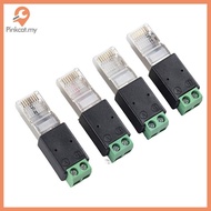 Pinkcat RJ45 to RS485 Converter RJ45 Terminal Adapter RJ45 to RS485 Adapter Crystal Head to Terminal