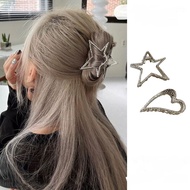 Young student metal heart star hairpin
