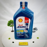 SHELL ADVANCE AX7 MATIC 1 LITER 10W-40 SCOOTER OLI MESIN MOTOR MATIC