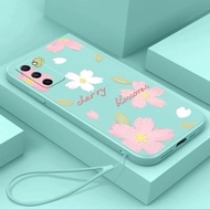 Huang-br Infinix Smart 5 Infinix Smart 4 Infinix Note 8 Infinix Note 8 Pro Oil Painting Flower Mobile Phone Case Liquid Silicone Protective Case Anti-drop Soft Case