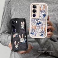 Casing Couple Phone For VIVO Y19S Y04 4G Y21D Y29S Cute Cartoon Silicone Judy Nick Shockproof Cover 