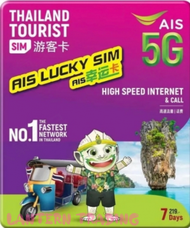 AIS - AIS 泰國 Lucky Sim 5G 7日無限數據卡