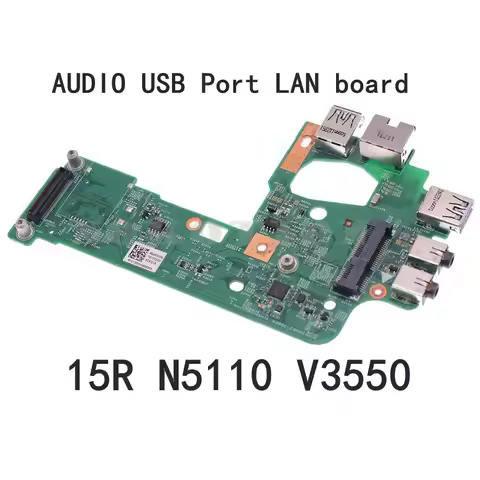 10757-1 48.4IE14.011 for Dell Inspiron 15R N5110 V3550 AUDIO USB Port LAN board Ethernet USB 3.0 Boa