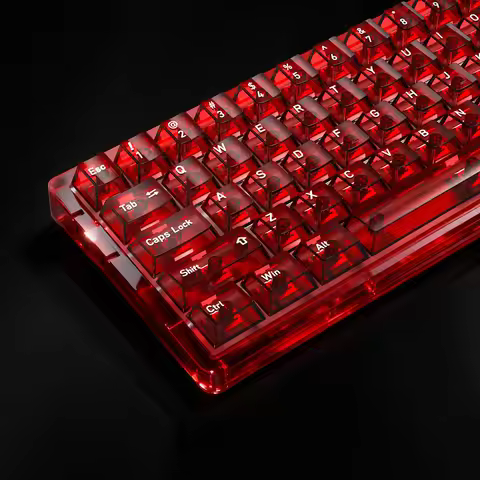 NEW 136 Keys English/Japanese/Russian/Korean PC Fully Transparent Keycaps Mechanical Keyboard Custom