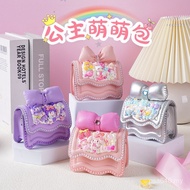Handbag diy Material Bag Girl Cream Glue Messenger Bag Toy Bow Cute Princess Handmade Gift L5KT