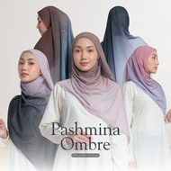Two-Tone Gradient Pashmina, Pashmina OMBRE, 2-Color Pashmina, Ceruty Babydoll Material, Length 180cm