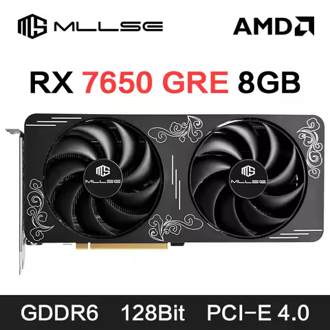 MLLSE AMD RX7650 GRE 8GB Gaming Graphics Card GDDR6 128Bit PCI-E 4.0×8 8Pin Radeon GPU Rx 7650 Game