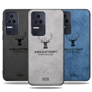 Xiaomi Deer Case poco F4 5G 2022 Case DEER Cloth Jeans Slim Armor Deer Head