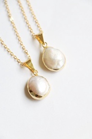 天然珍珠項鍊 珍珠頸鍊 淡水珍珠項鍊 姊妹禮物