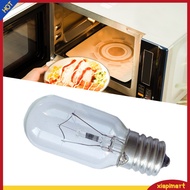 {xiapimart}  2Pcs E17 Oven Bulb High Temperature Resistance Professional Glass Microwave Stovetop Oven Lamp for Dryer