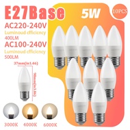 10Pack RA80+ E27 E14 Base 5W GU10 MR16 C37 G45 GX53 LED Bulb Lamp AC 110V AC220V Hight Lumen Bulbs f