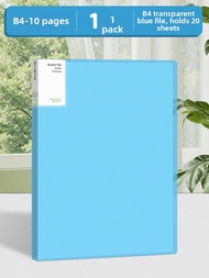 Layered Transparent B4 File Folder 40 Pages