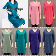 long blouse Lycra / baju murah borong