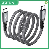 JJZS Usb 4.0 Data Cable Compatible For Thunderbolt 4 Type C Double-headed 8k Cable 40gbps Pd 240w Fast Charging Cable