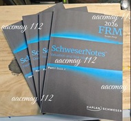 全新 2026 FRM Part 1 / 2  Kaplan Schweser Notes