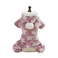 CARING PETS Ấm áp Áo liền quần nhung cho chó Mềm Dày Áo khoác mùa đông ấm áp cho cún con Trang Phục