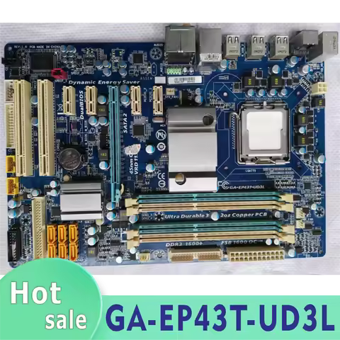 GA-EP43T-UD3L original motherboard LGA 775 DDR3 USB2.0 16G desktop motherboard 100% tested