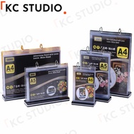 Restaurant Menu Display A4 A5 A6 Size Shop Promos Holder Acrylic Display Turning Page Billboard