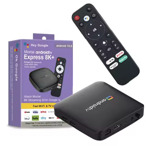 Smart TV Box Streaming Media Player Global Version Mortal T1 Bluetooth Google Assistant Android13 Al