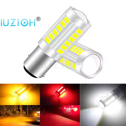 IUZIOH 2PCS R5W R10W Led W21W T20 P21W 1157 1156 7440 7443 BA15S BAY15D WY21W P21/5W W21/5W Car Ligh