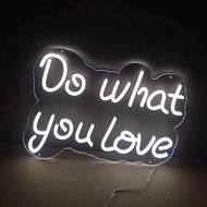 Do What You Love LED 霓虹燈發光字桌燈床頭燈畢業禮物