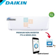 DAIKIN 1.5HP  R32 Premium Non-inverter i-Plasma with built wifi  FTV35A Model: FTV-A Series R32
