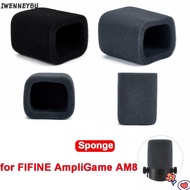 IWENNEYBU 1pcs Mic Windscreen Cover, Windproof Noise Reduction Microphone Muff, Sponge Replacement N